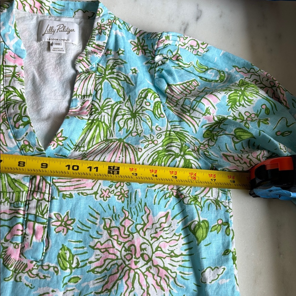 Lilly Pulitzer Mialeigh Linen Dress 00 - Picture 6 of 7